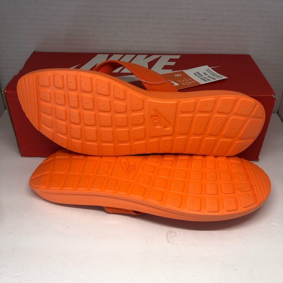 Nike Women's Ultra Celso Thong Sandals Hyper Crimson (Orange) Size 8 - Picture 4 of 4